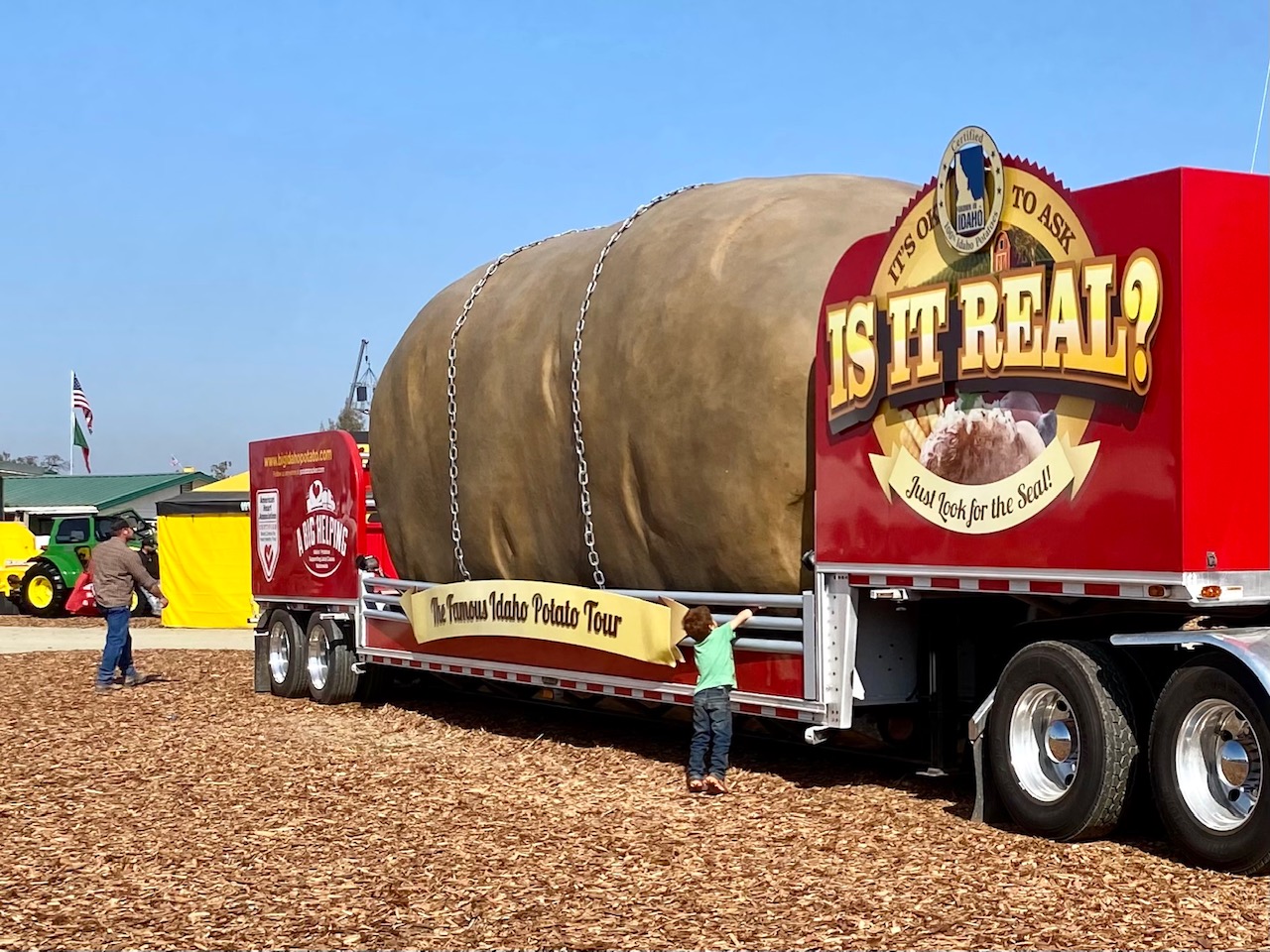  The Famous Idaho Potato made the drive to Tulare, Calif. for the expo. The potato was a kid magnet. 