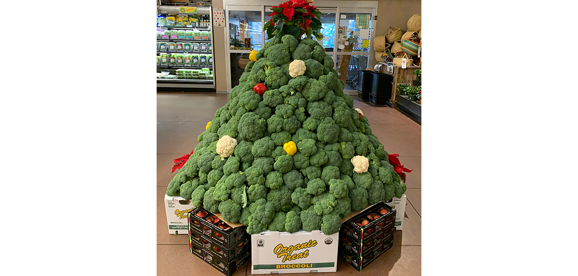  Broccoli trees are a hit during winter holidays.