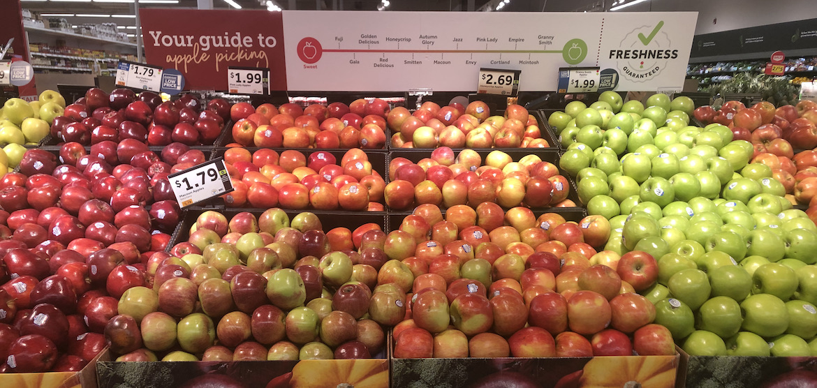  Stop & Shop had a flavor guide with the bulk apples.