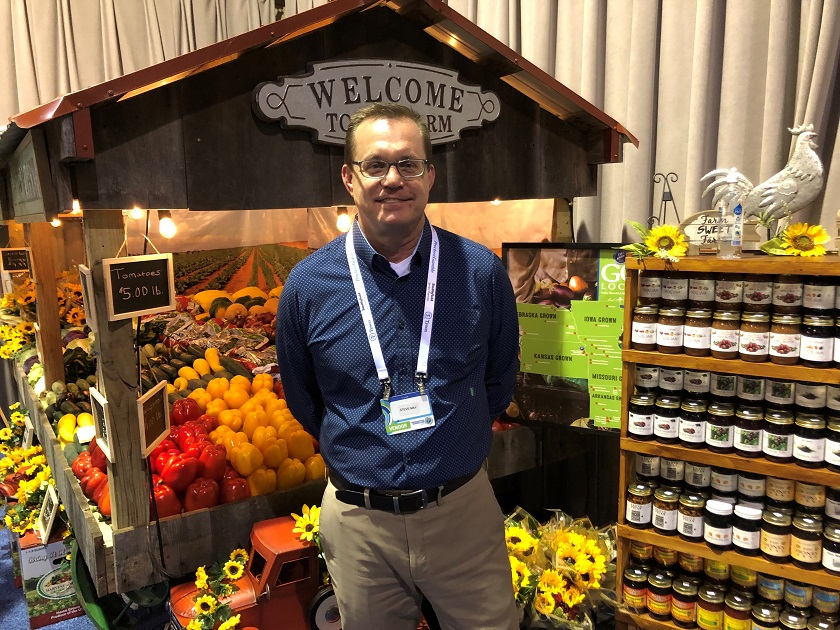  Steve May, retail sales manager for C & C Produce, Kansas City, Mo., said the company was highlighting its local produce and value-added options at the showcase. The company is offering new kebab kits as grilling season heats up, he said.