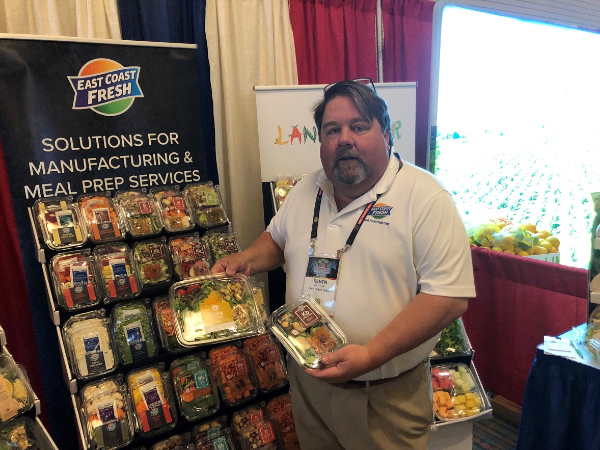  Kevin Gaither, executive director of sales for East Coast Fresh,  Laurel, Md., said the company has introduced new value-added packs that are perfect for air fryers. The company produces about 200,000 packs per week and processes a million pounds a week of produce, excluding cut lettuce.