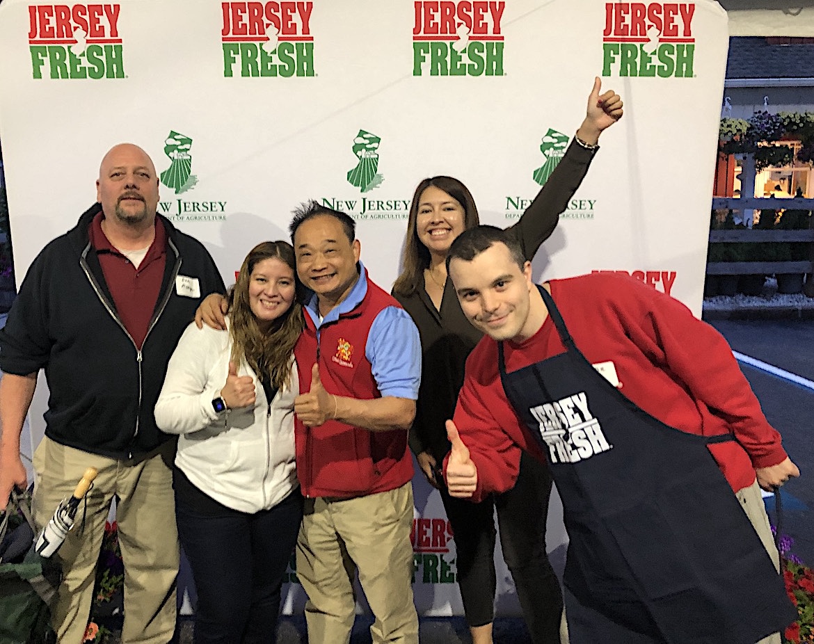  Several staff members of retailer Stew Leonard's attend Eastern Produce Council's annual barbecue event at DeMarest Farms, sponsored by New Jersey Department of Agriculture: Don Grosso (from left), Jeniffer Yeh, Charles Yeh, Lizbeth Arbieto and Bujar Memeti.