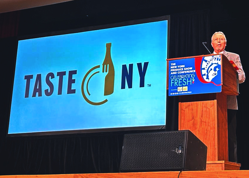  New York Agriculture and Markets Commissioner Richard Ball spoke about the New York State Grown and Certified program.