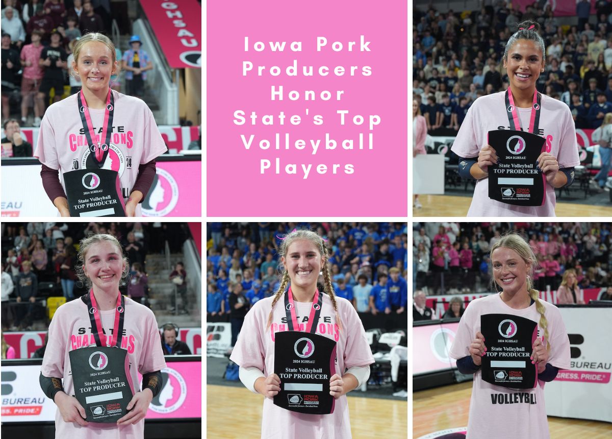 Iowa Pork Producers Honor State's Top Volleyball Players Pork Business