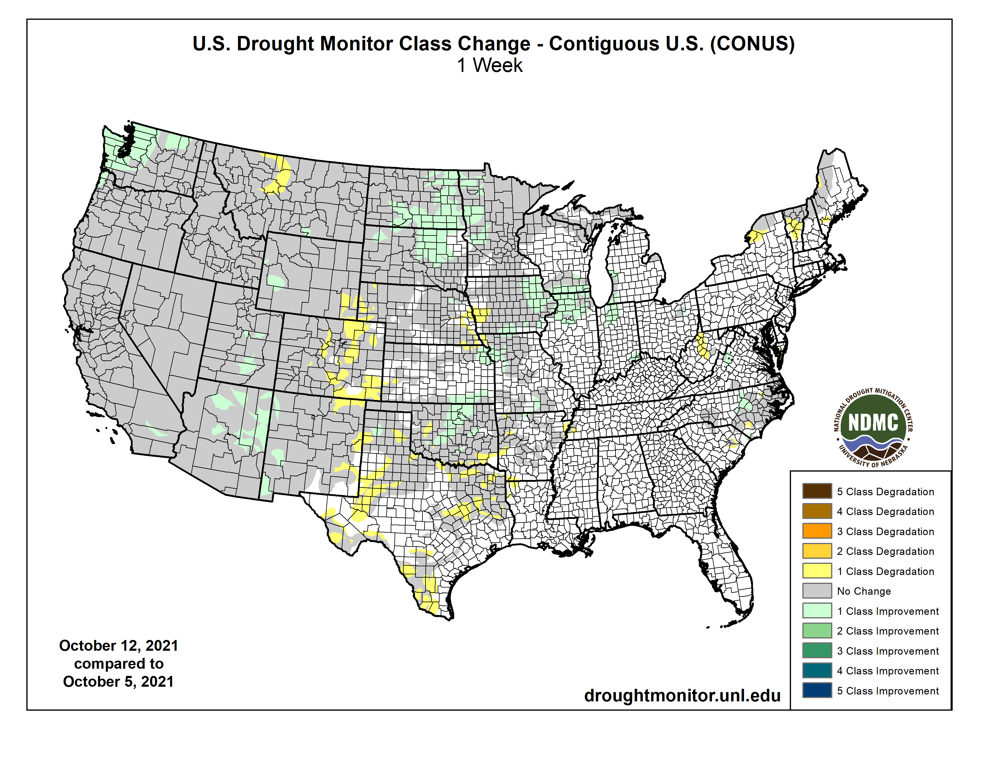 drought change map