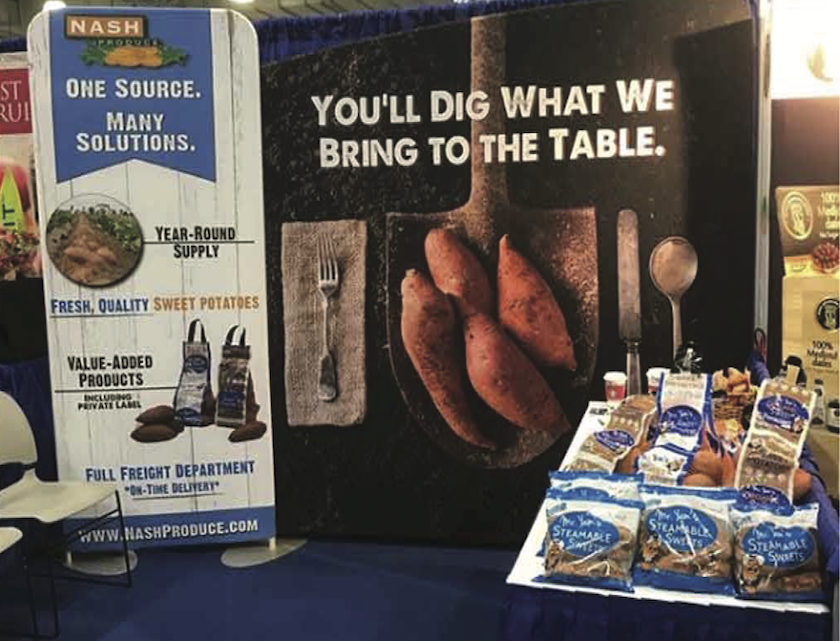 Nash Produce had this booth at the 2018 New York Produce Show.
