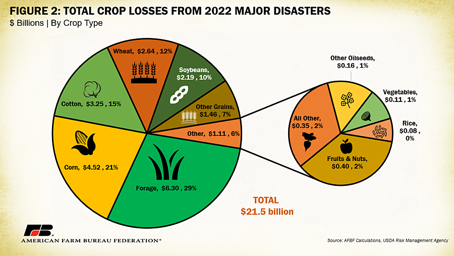 2022 Losses by Crop