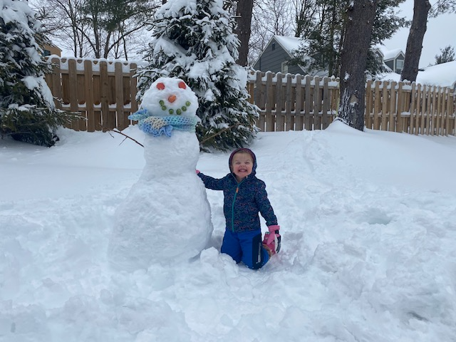 A snowman made by Mike Marrello, E. Armata potato and onion buyer, and his daughter, Isabella, was possible because buyers were told to stay home during the snowstorm. "It was her first snowman! Mike made sure to put a little produce twist on it by adding not only the carrot nose but the Brussel sprouts for the mouth," said Michael Armata. "So, although the market was closed for the day following the storm for clean up, it was nice to know people were able to take some of that time to spend it with their families."