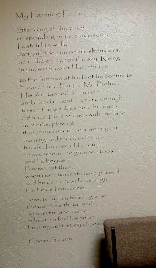 poem on wall
