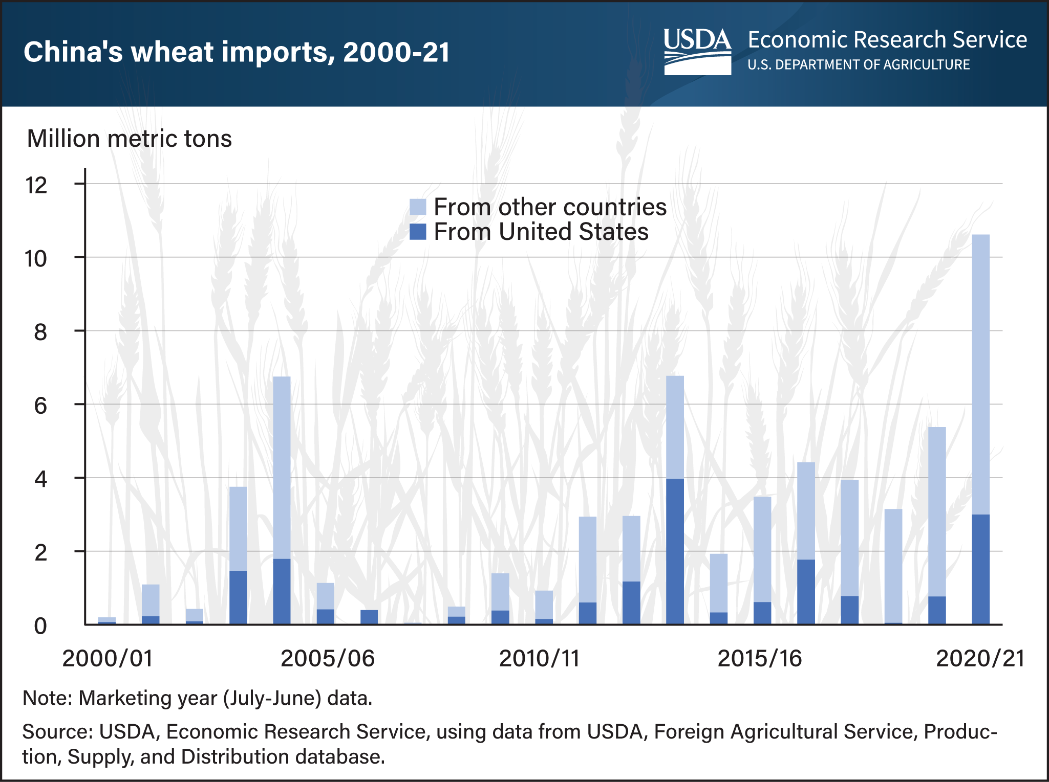 China wheat imports