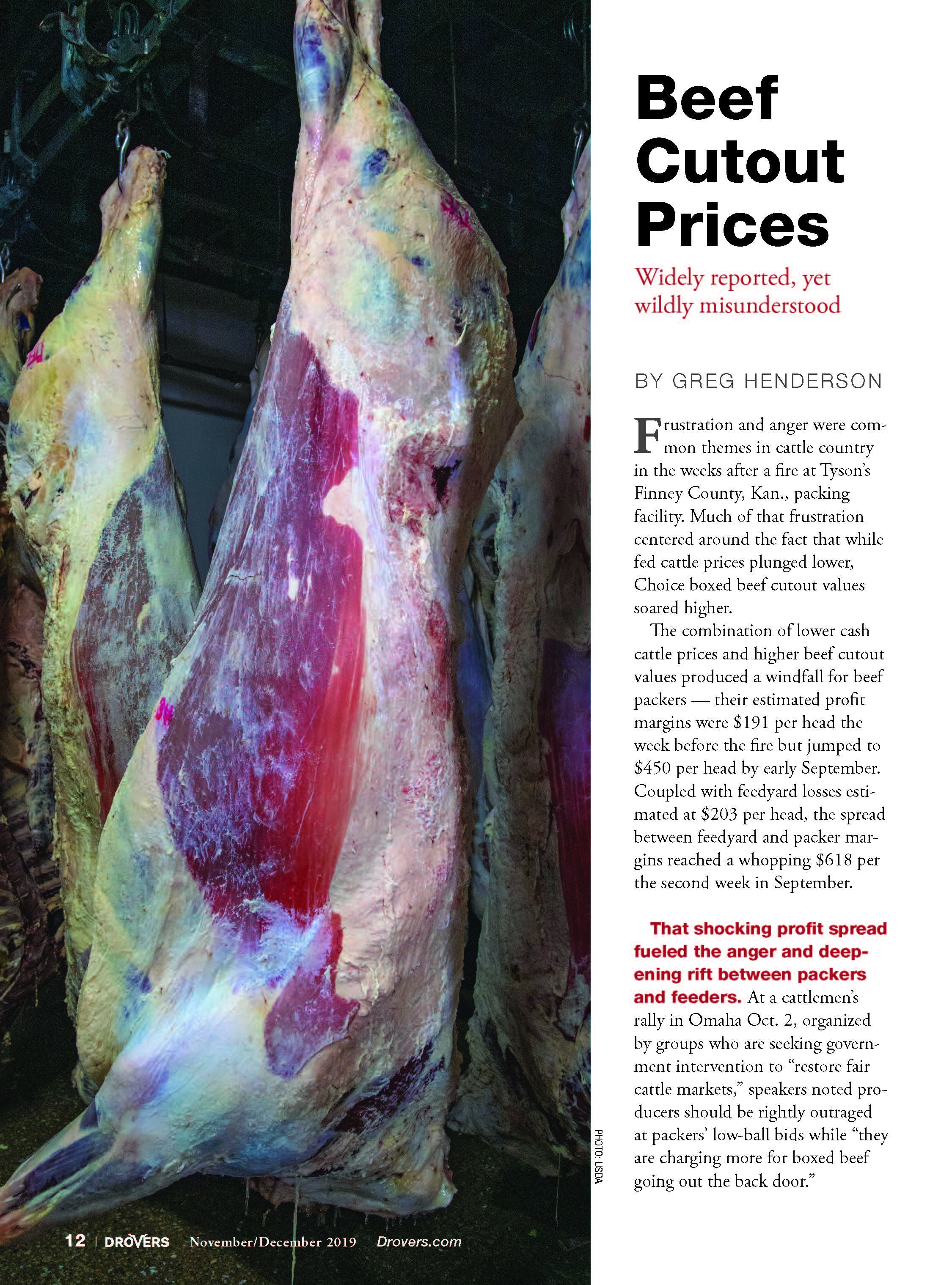 Beef Cutout Prices