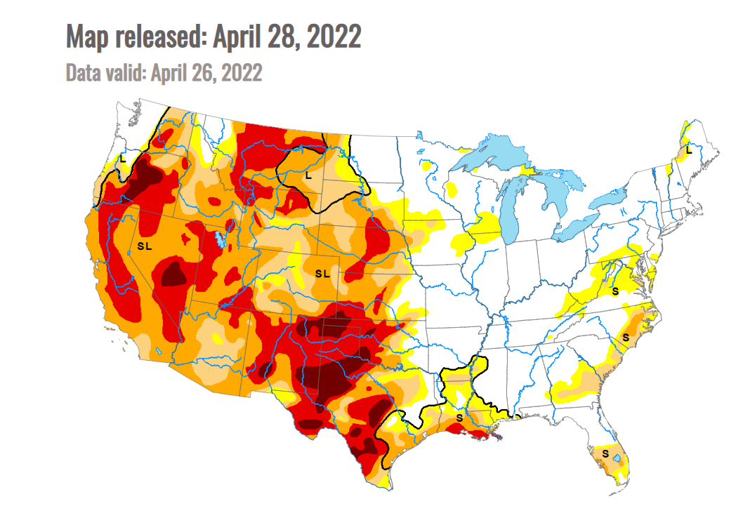 Drought Monitor April 28 2022