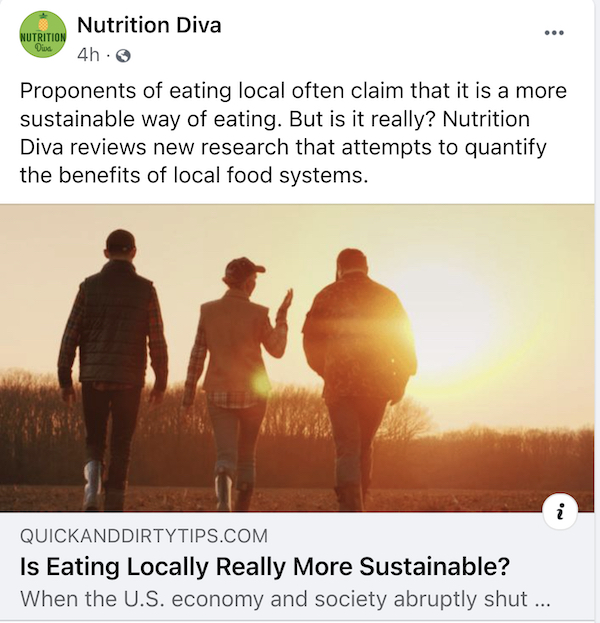 facebook nutrition diva