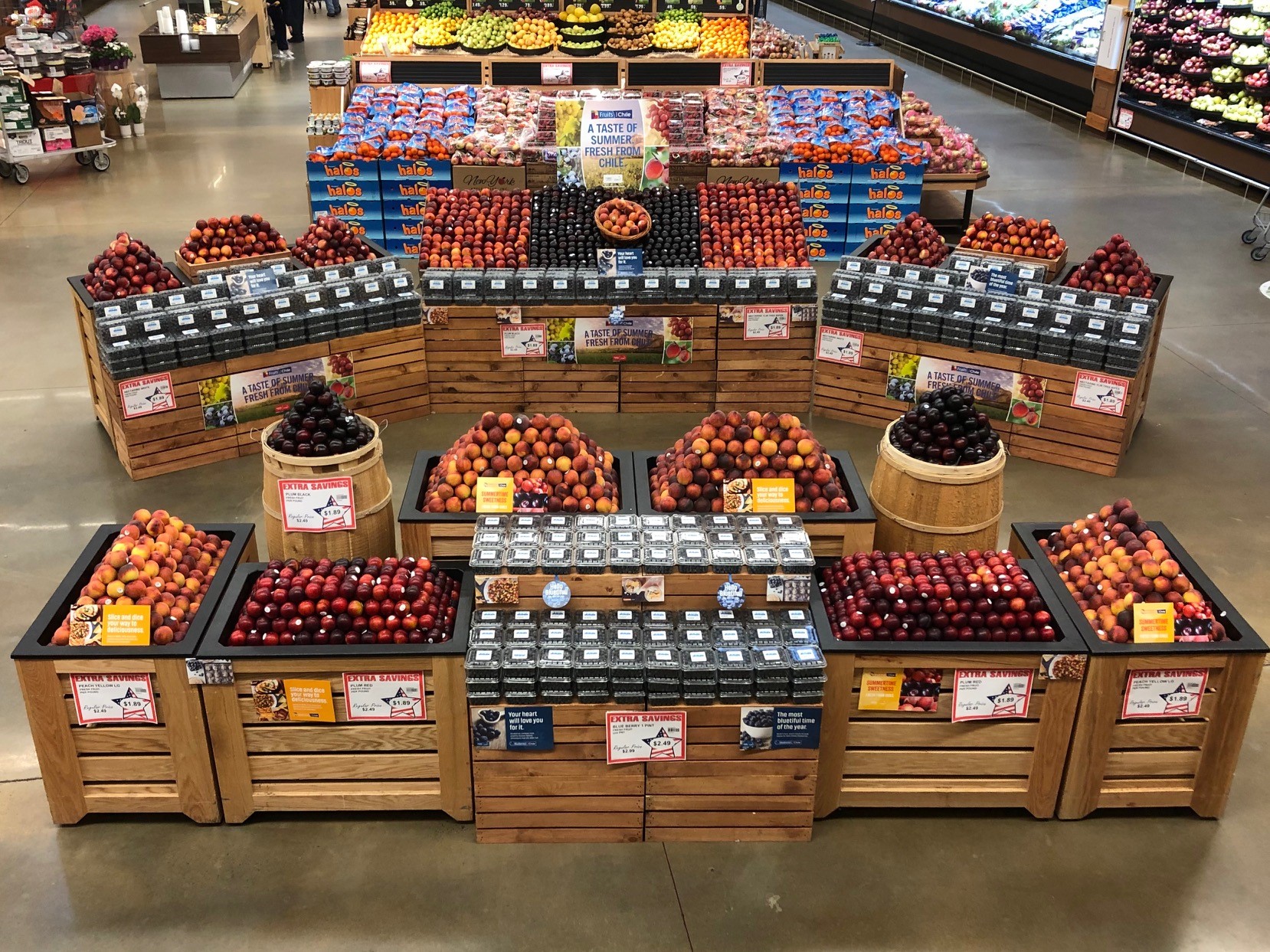 Chilean fruit display