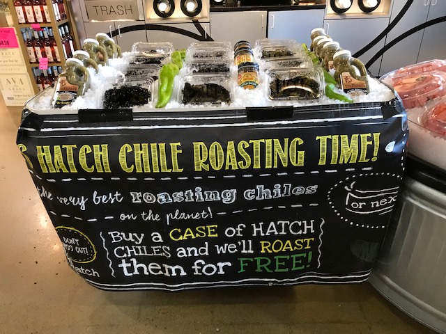 Hatch chile roasting
