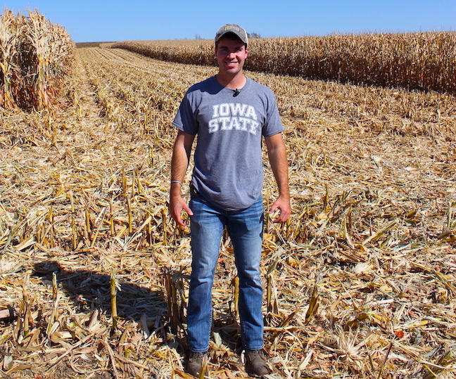 Grant Hilbert on his Iowa Farmland
