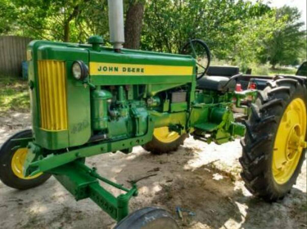 Restored John Deere tractor