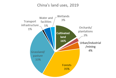 China losing land
