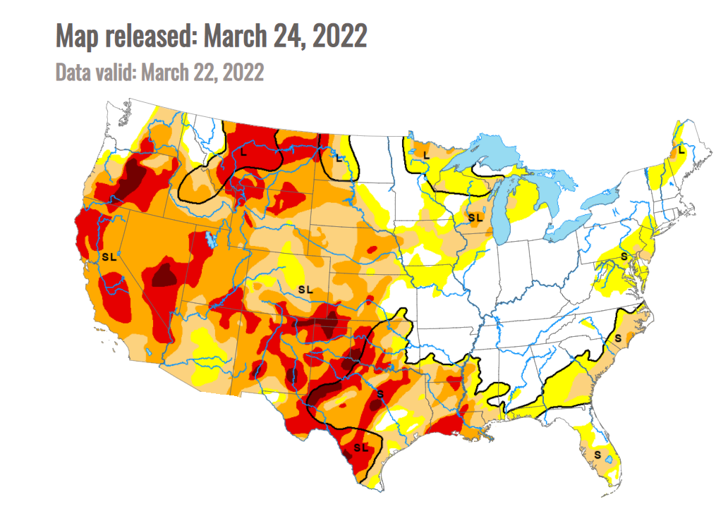 Drought Monitor 032422