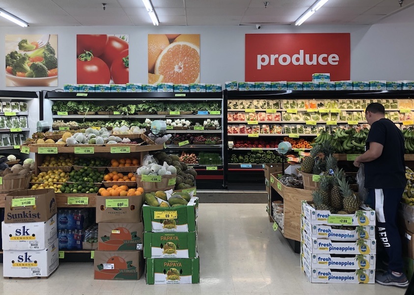 supermarket produce department