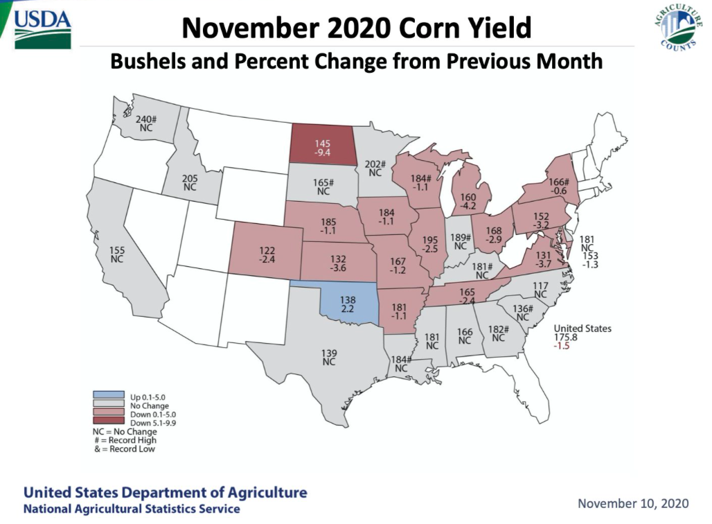 corn yield map