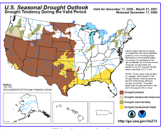 Drought Concerns: NOAA Calls for Drought Expansion Heading into Spring