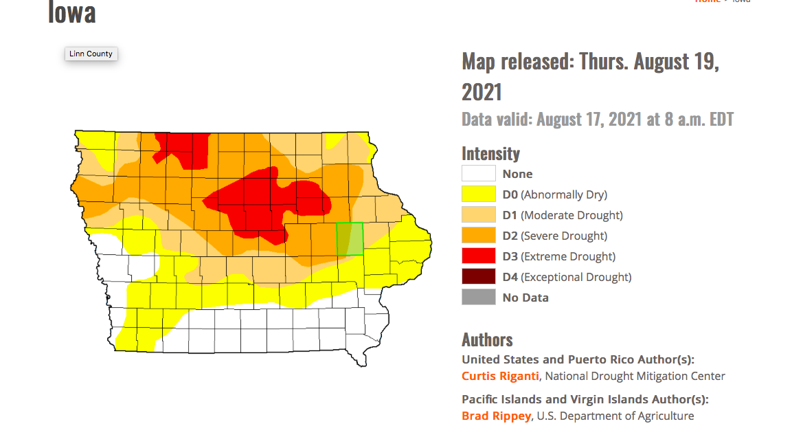 Iowa drought