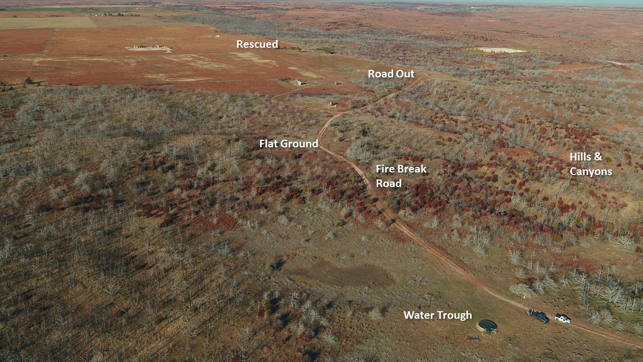 Aerial Map of Terry's Wildfire Experience