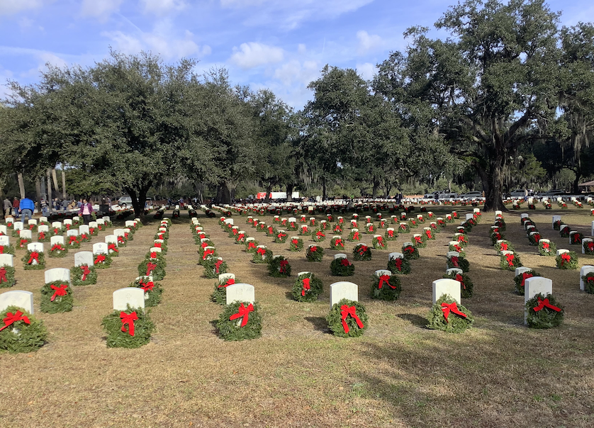 Pelion, S.C.-based leafy greens grower-shipper WP Rawl honored fallen military heroes by participating in Wreaths Across America Day
