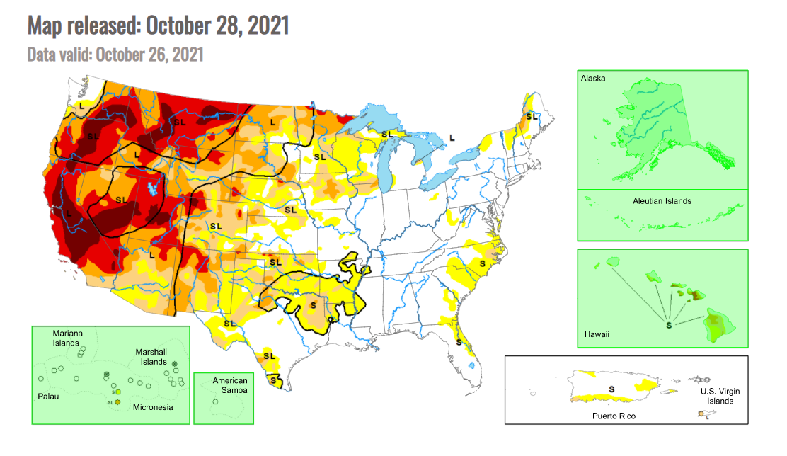 drought monitor Oct26