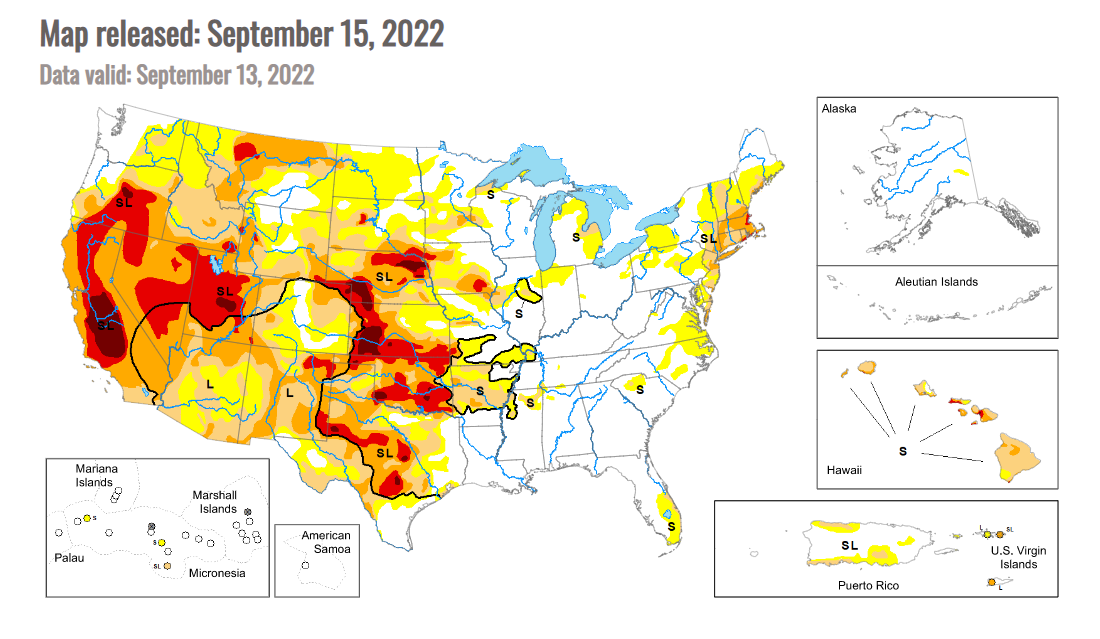 drought monitor Sept15