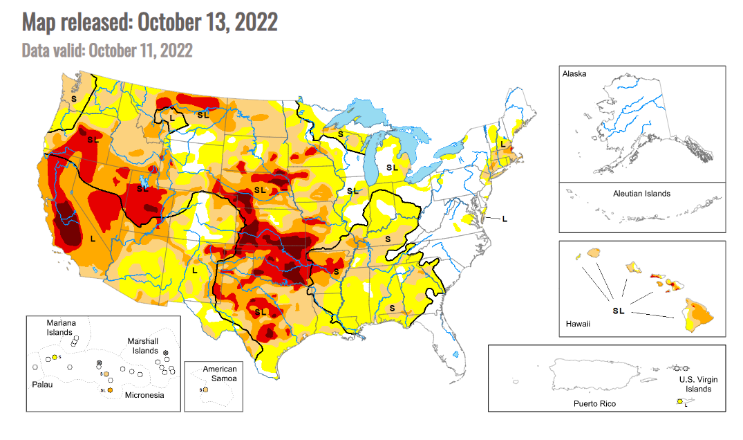 drought monitor Oct13
