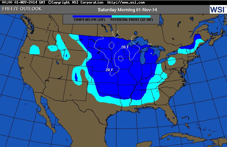 PA Frost Map