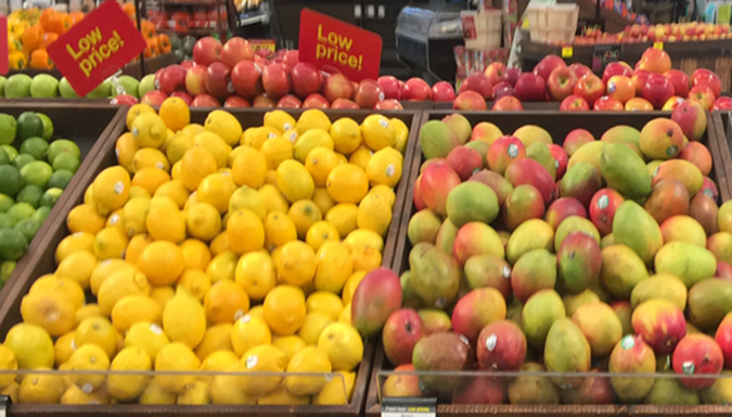 Mangoes with citrus