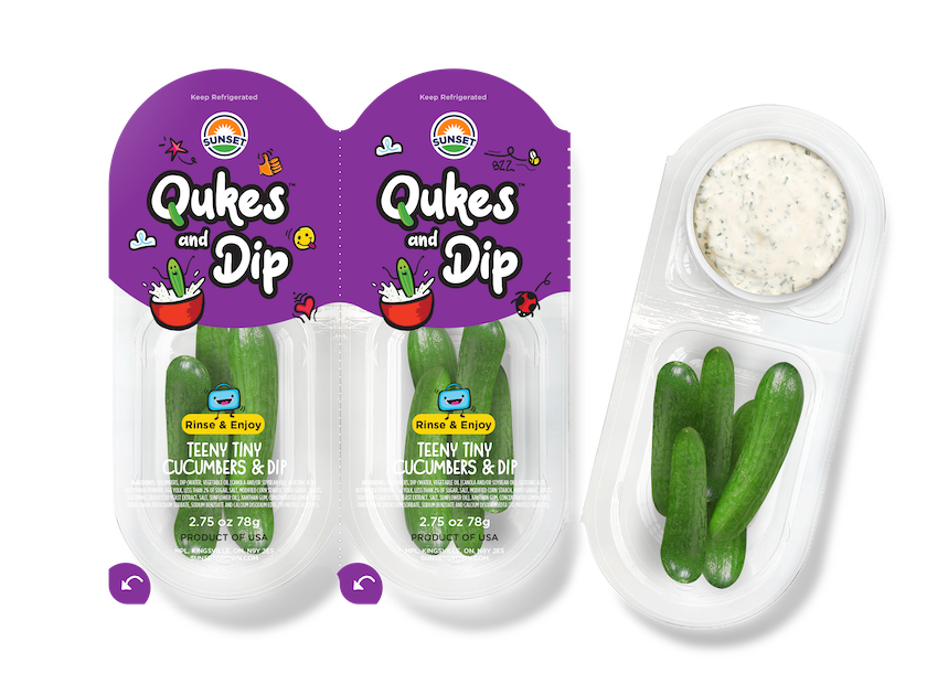 snackable vegetables cucumbers ranch snacking children 