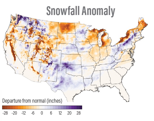 snowfall anomaly