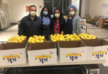 Sunkist donates lemons to hospital staff