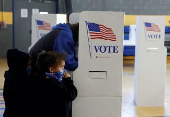 A voter fills out a ballot on Election Day in Conshohocken, Pennsylvania, U.S., November 3, 2020. REUTERS/Rachel Wisniewski