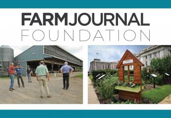 Left: A socially-distanced on-farm state dialogue in New York brought farmers together with important stakeholders. Right: The Voice of the Farmer Garden in Washington, D.C., became a virtual living museum.