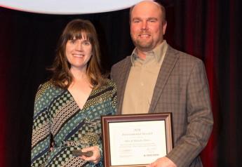 Michelle and Mike Ehlers received the Iowa Environmental Steward Award from the Iowa Pork Producers Association.
