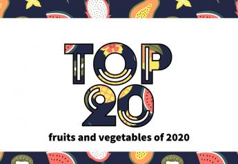 Top 20 fruit and vegetable purchases in 2020