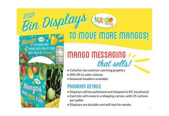 National Mango Board offers a limited number of themed display bins