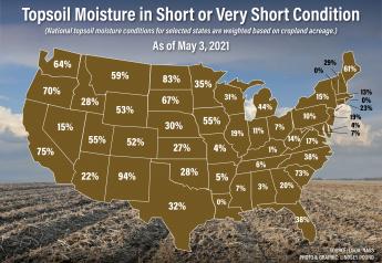 Growing Drought: USDA Indicates 14 States Have No Topsoil Moisture in Surplus Conditions 