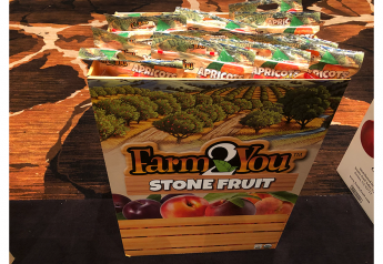 Trinity Fruit offering retail display for stone fruit