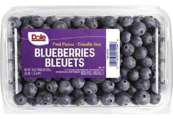 Dole brand fresh packed blueberries recalled due to Cyclospora