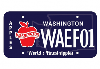 Successful first year for Washington apples license plates