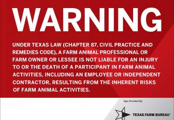 New provisions of Texas Farm Animal Liability Act 