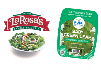 Pure Green Farms exclusive leafy greens provider for iconic for Midwestern pizza chain LaRosa’s