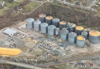 Mayfield Grain Company Demolished by Rare Mid-December Tornado that Ravaged Rural Kentucky Town 