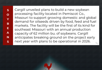 Cargill to Build Soy Processing Plant in Missouri